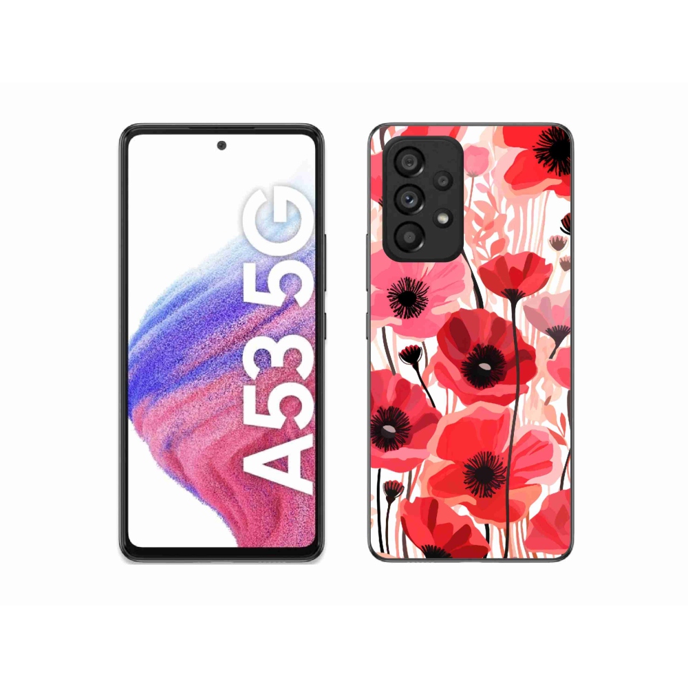 Gél védőhuzat mmCase Samsung Galaxy A53 5G - mákos 1