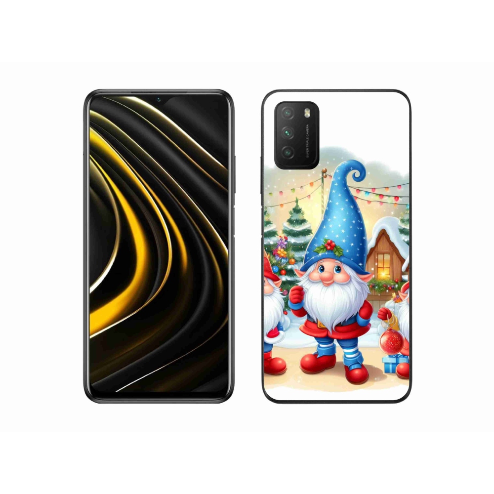 Gél borítás mmCase a Xiaomi Poco M3-hoz - Karácsonyi manók