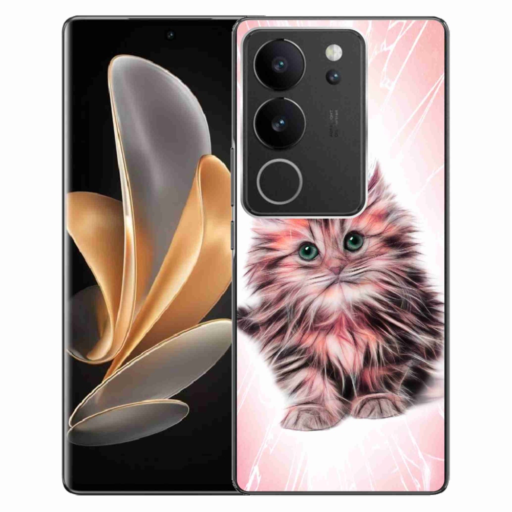 Gélburkolat mmCase a Vivo V29 5G-n - aranyos cica