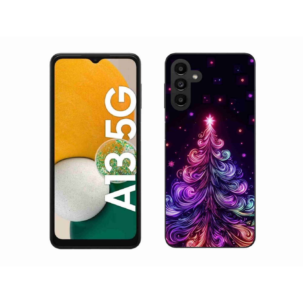 Gél borítás mmCase Samsung Galaxy A13 5G - neon karácsonyfa 1