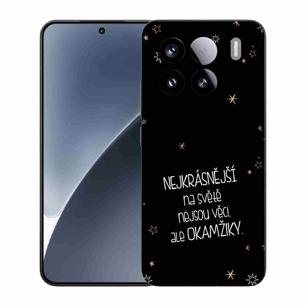 Gél borító mmCase a Xiaomi 15 - idézem 4 fekete háttérrel