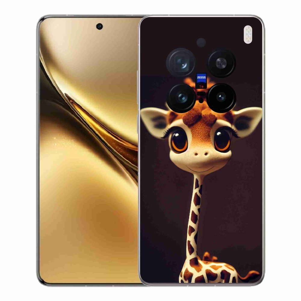 Zselés borítás mmCase a Vivo X200 Pro 5G készülékhez - kis zsiráf