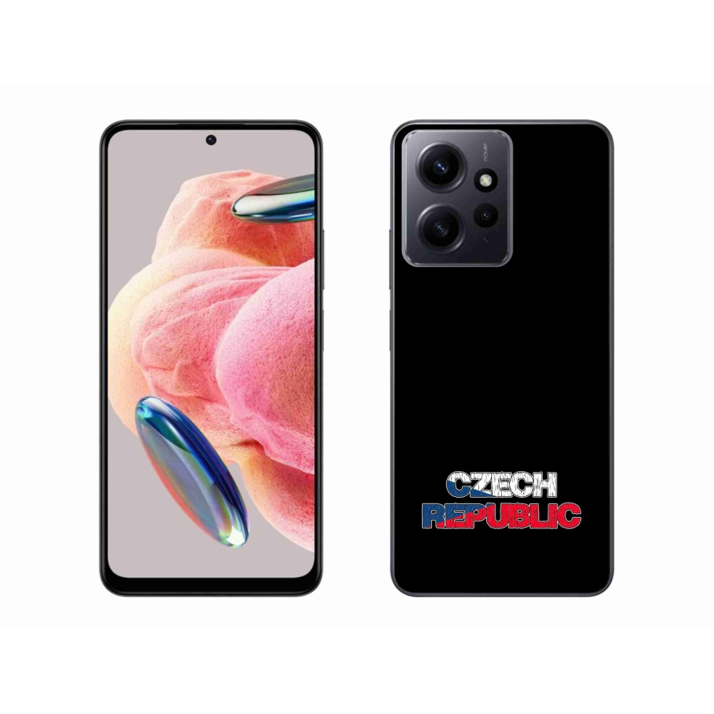 Gél borítás mmCase a Xiaomi Redmi Note 12 4G - Csehország fekete háttérrel