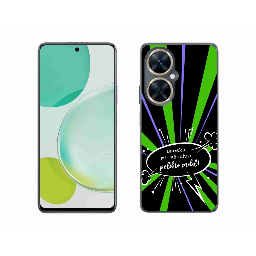 Gél borító mmCase a Huawei Nova 11i készülékhez - vicces szöveg 15 fekete háttér