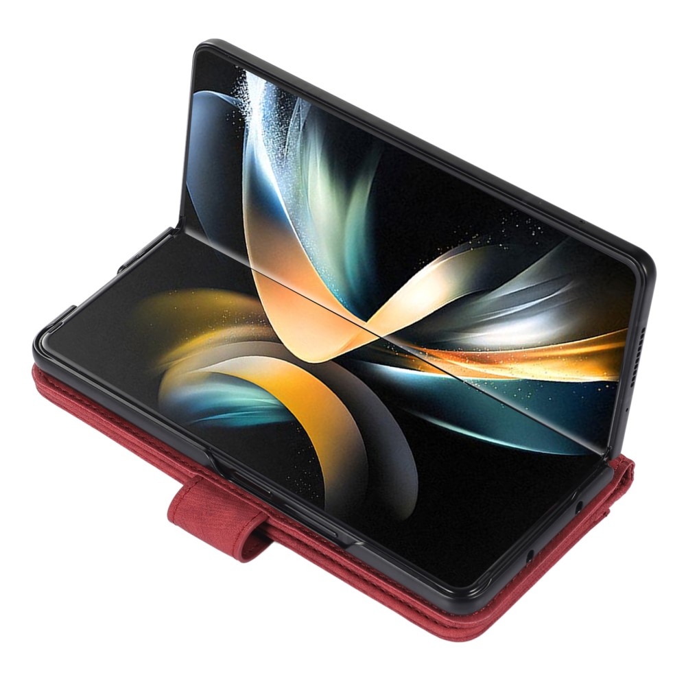 Tárcás könyvtáska Samsung Galaxy Z Fold5 5G - piros