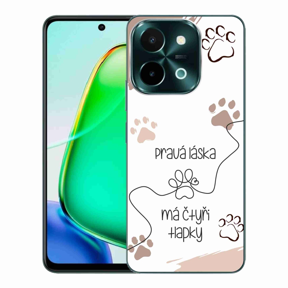 Zselés borító mmCase a Vivo Y28-hoz - kutya motívum 1 fehér háttér