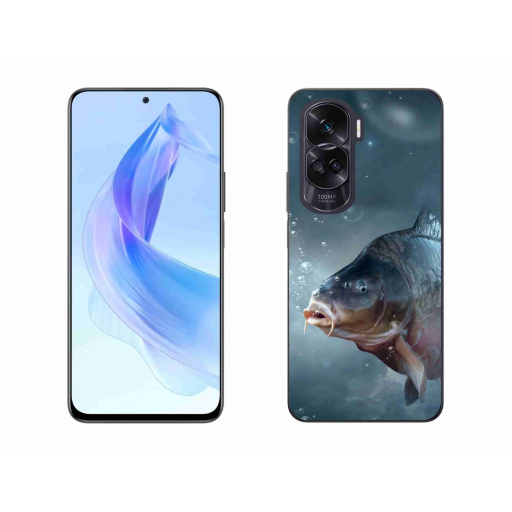 Zselés borítás mmCase a Honor 90 Lite készülékhez - ponty és buborékok