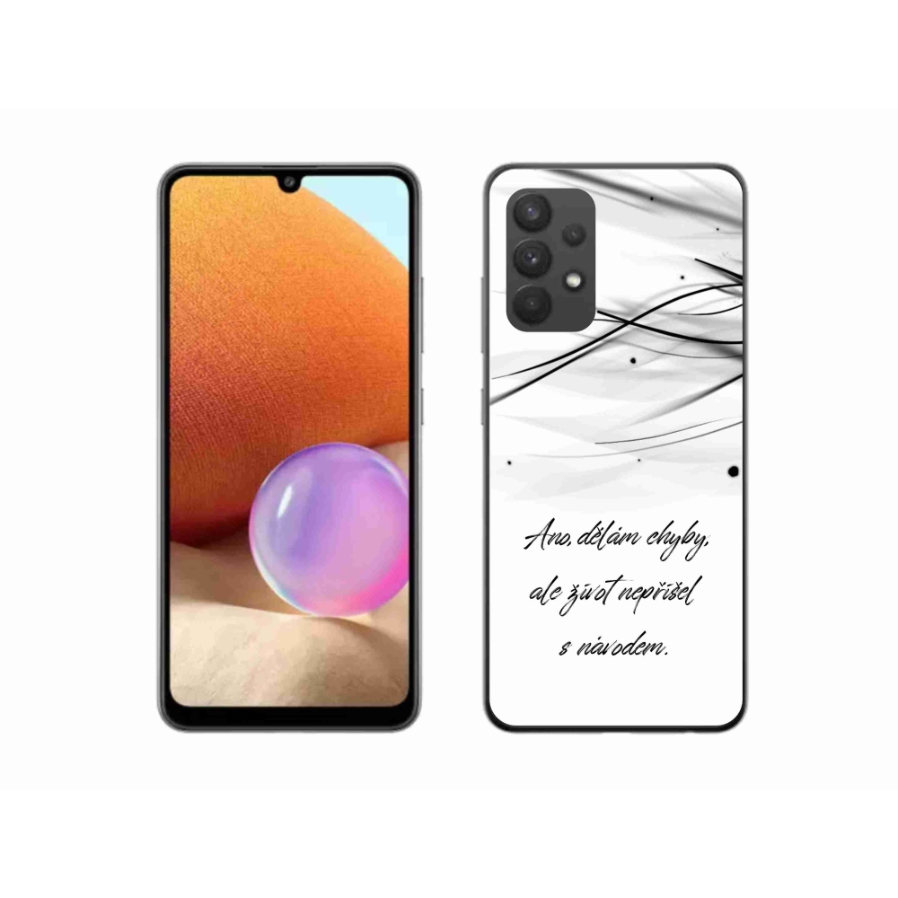 Gél borítás mmCase Samsung Galaxy A32 4G - idézem fehér háttérrel