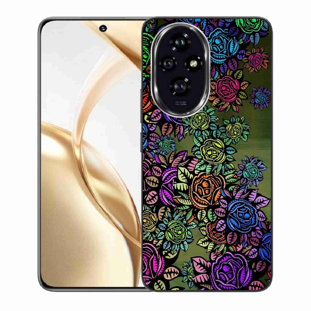Zselés borító mmCase a Honor 200 5G készülékhez - virág 6