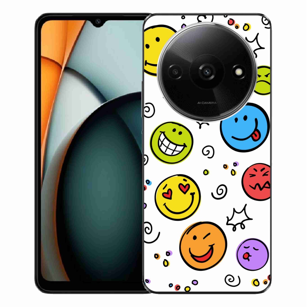 Gél borítás mmCase a Xiaomi Redmi A3-hoz - smiley-k