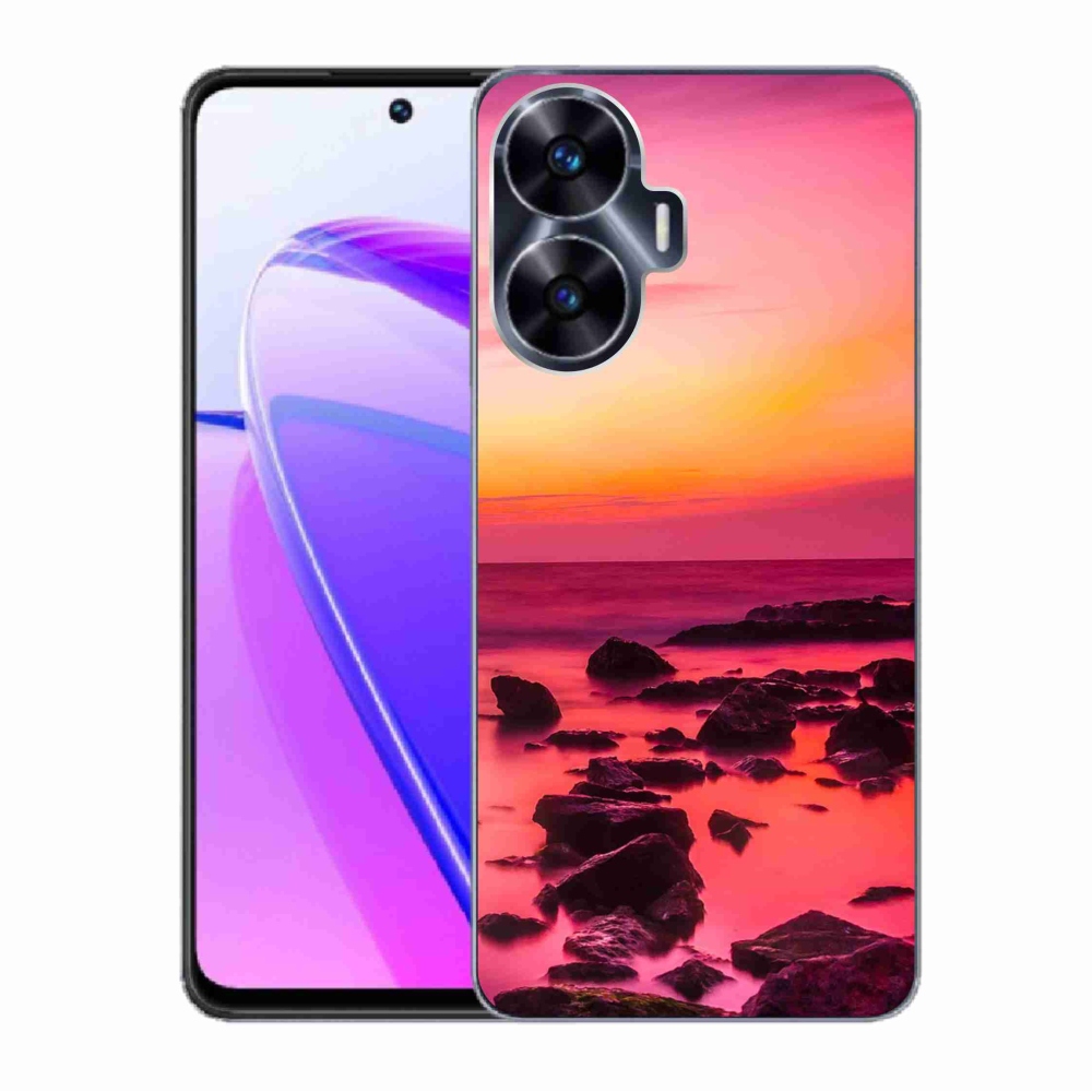 Gél borító mmCase a Realme C55 készülékhez - tenger és ragyogás