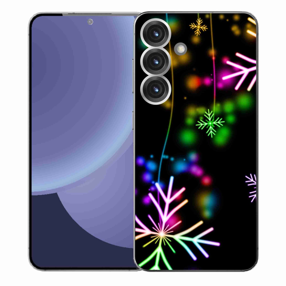 Zselés borítás mmCase Samsung Galaxy S25+ készülékhez - színes pelyhekkel