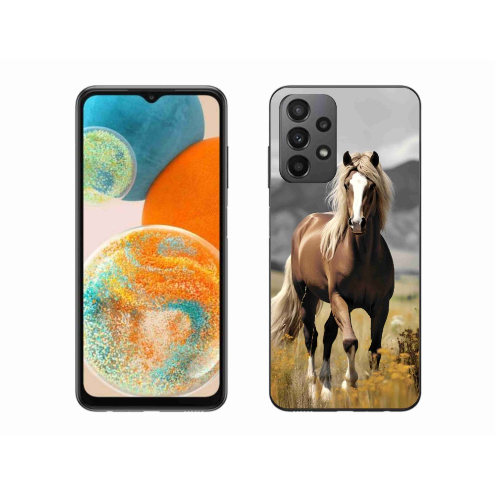 Zselés borítás mmCase Samsung Galaxy A23 4G/5G - barna ló 1