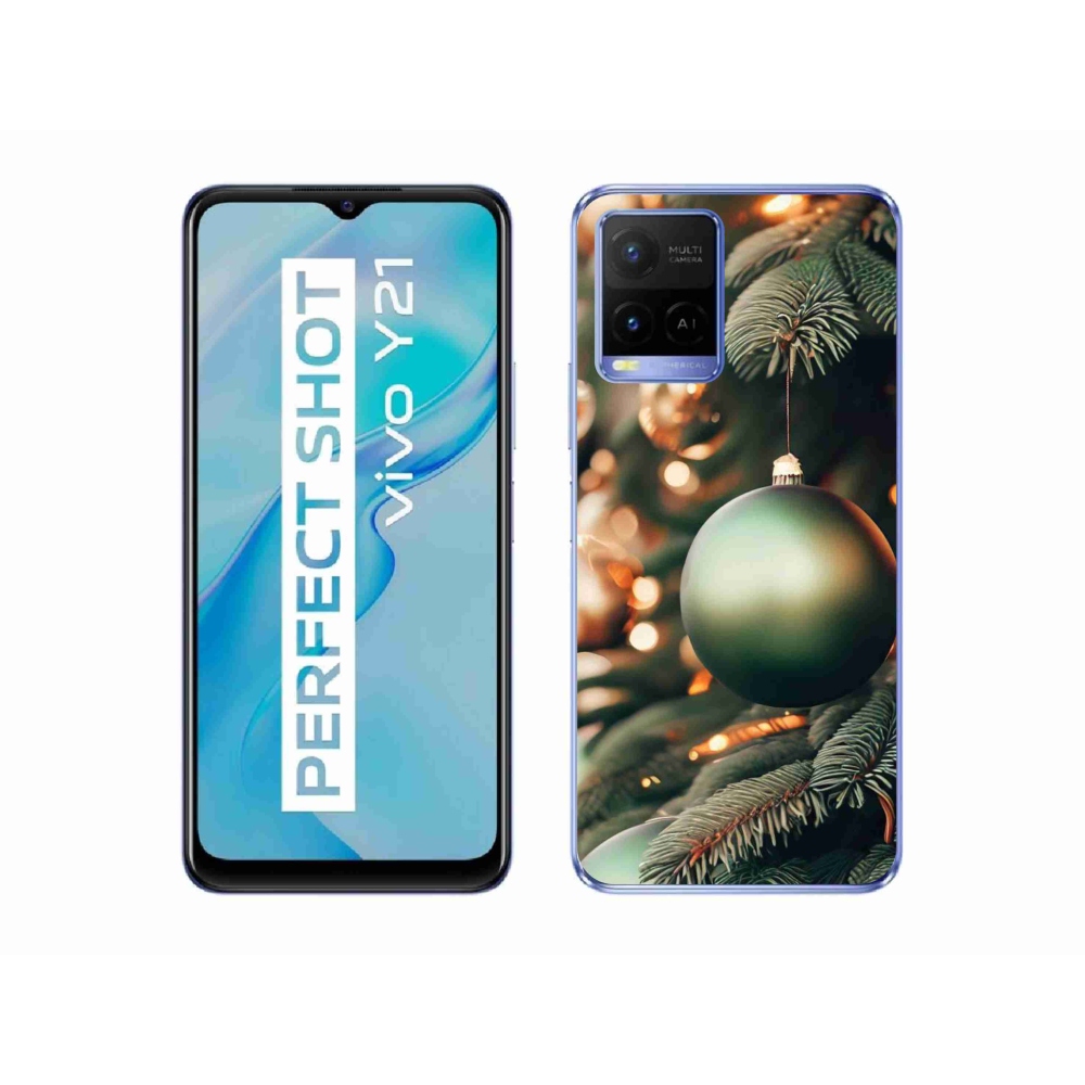 Gél borító mmCase a Vivo Y21/Y21s/Y33s készülékhez - karácsonyi dekorációk 1