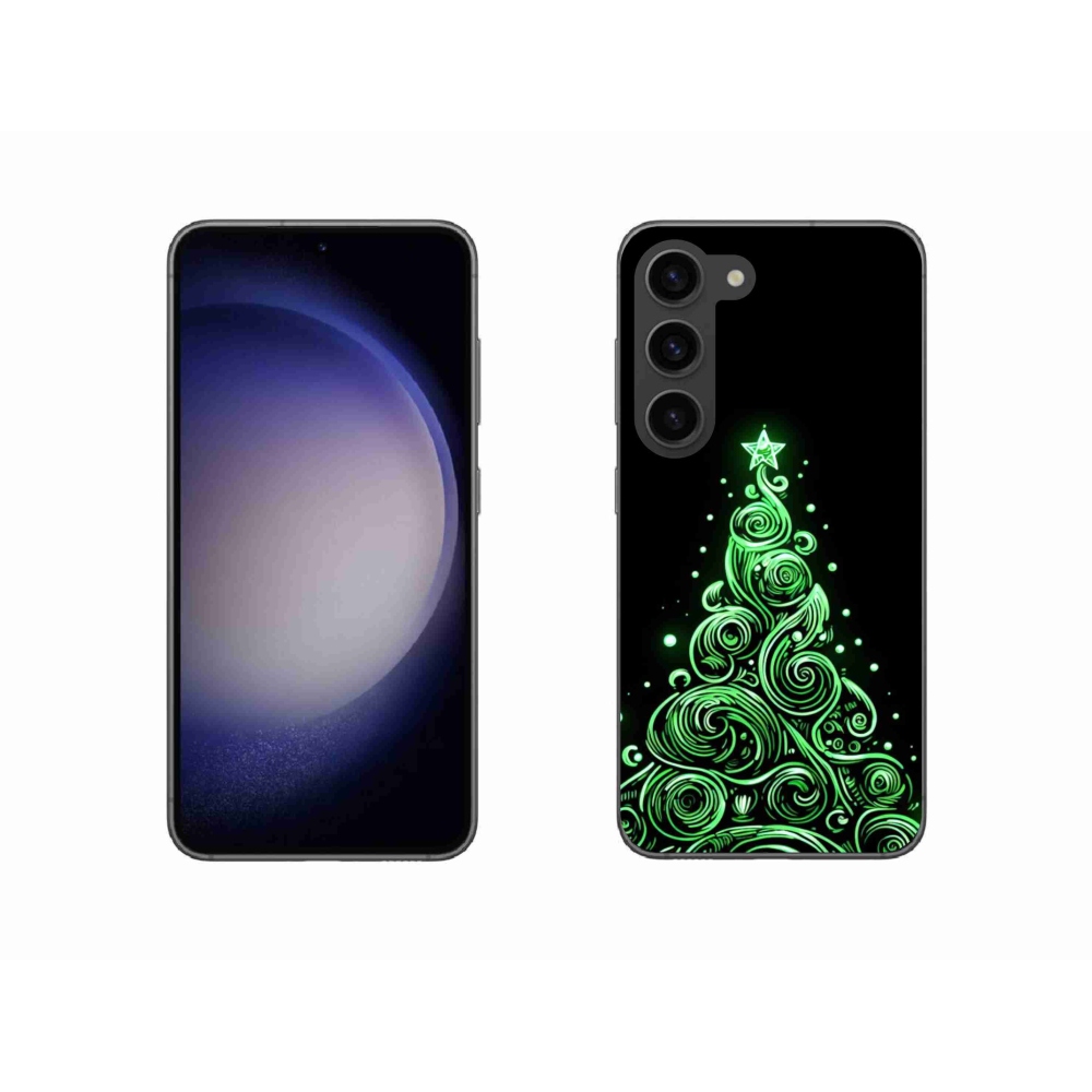 Gél borítás mmCase Samsung Galaxy S23 5G - neon karácsonyfa 3