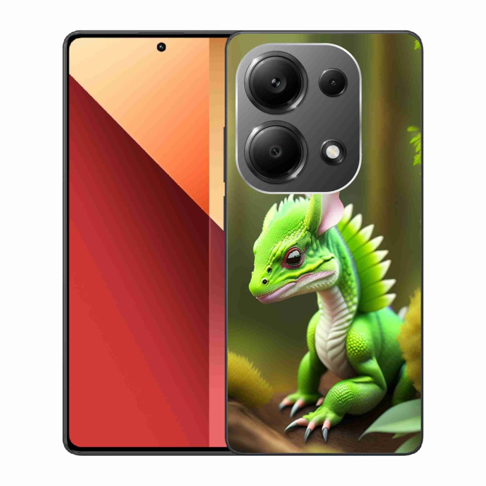 Gél borítás mmCase a Xiaomi Redmi Note 13 Pro 4G/Poco M6 Pro - zöld sárkányhoz