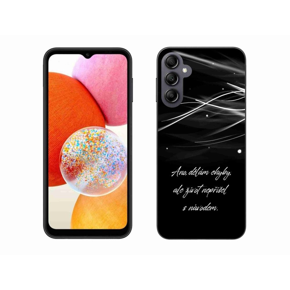 Gél borítás mmCase Samsung Galaxy A14 4G/5G - idézem fekete háttér
