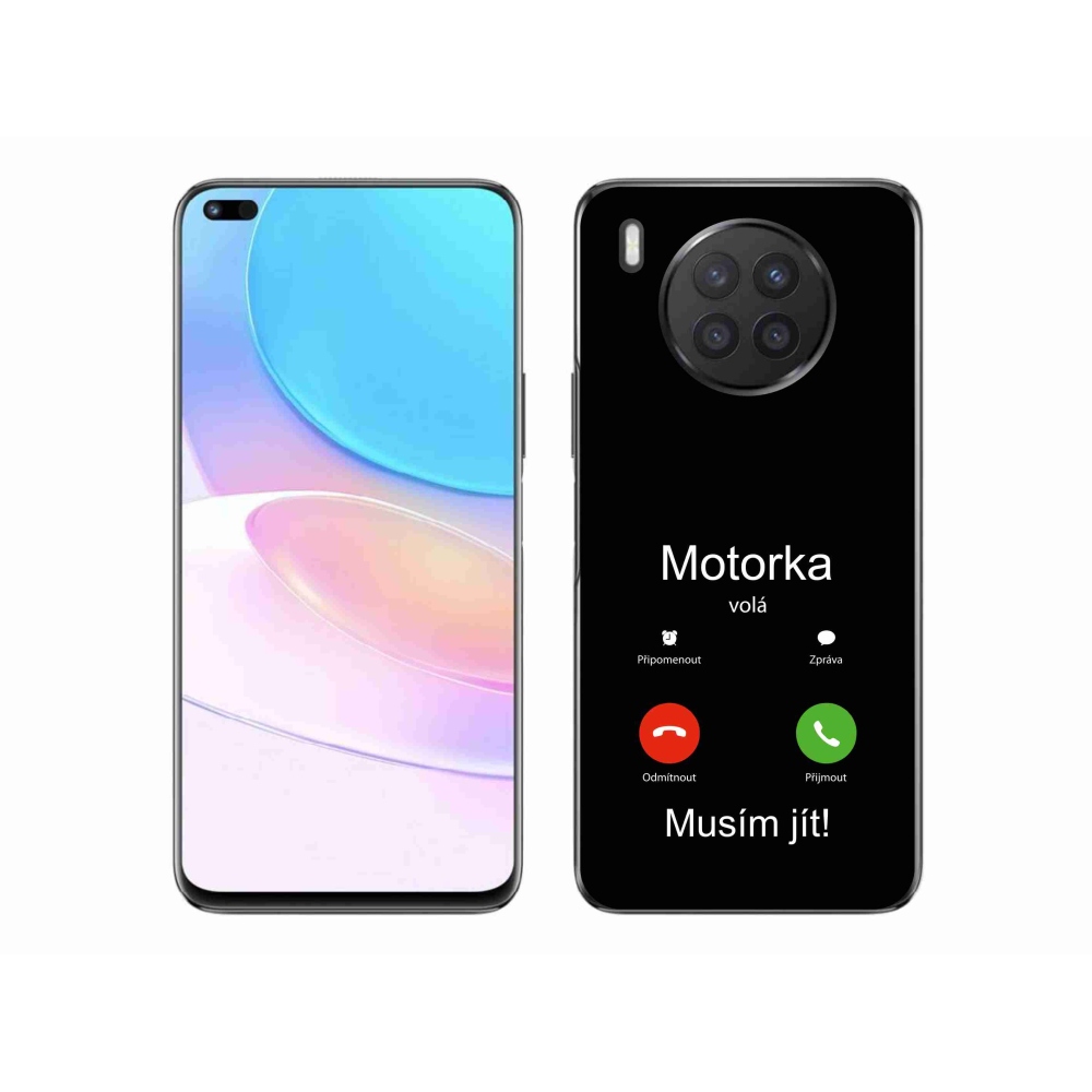 Gél borító mmCase a Honor 50 Lite készülékhez - motoros hívások fekete háttérrel