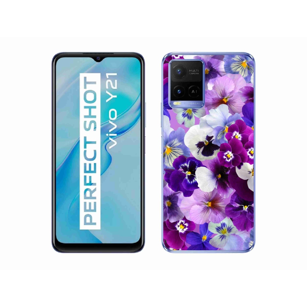 Gél borító mmCase a Vivo Y21/Y21s/Y33s készülékhez - Virágok 9