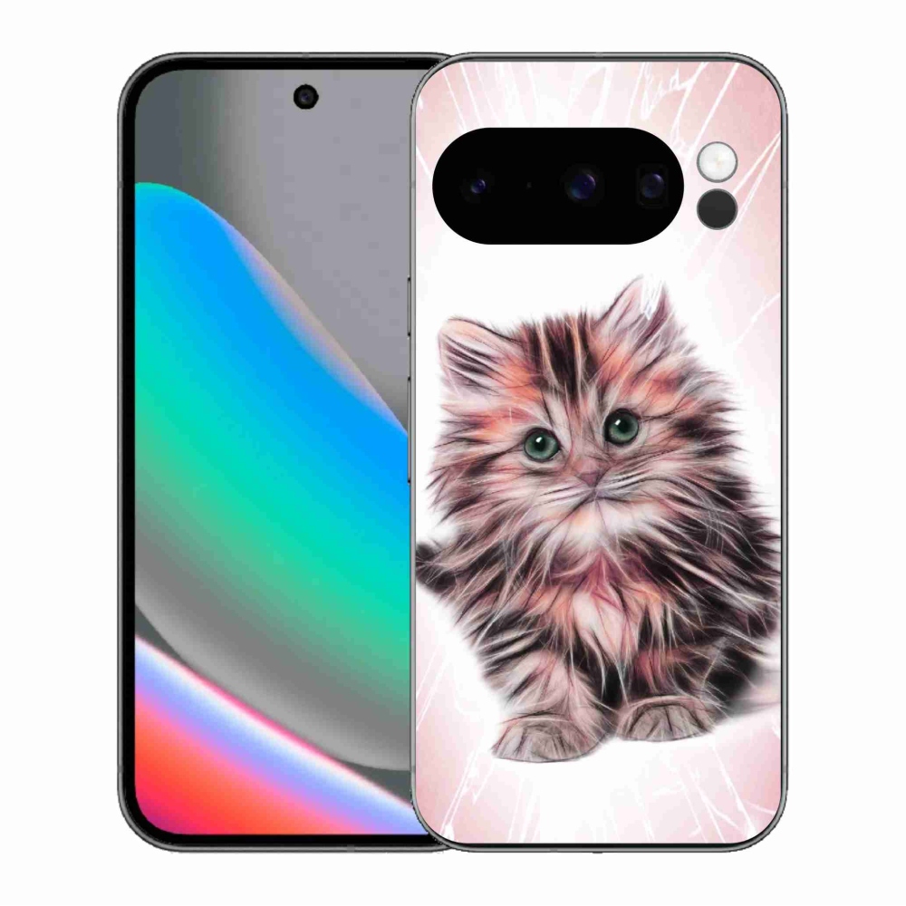 Gél borítás mmCase a Google Pixel 10 Pro számára - aranyos cica