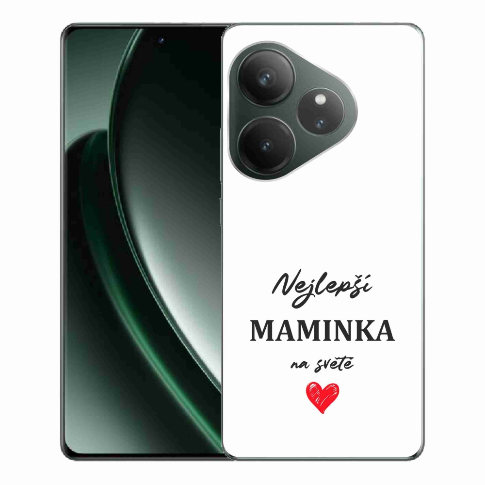 Gél borítás mmCase a Realme GT 6 5G/GT 6T 5G - Best Mom 1 fehér háttérrel