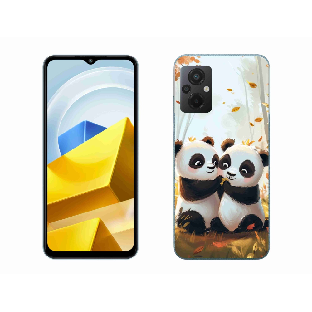 Gél borítás mmCase a Xiaomi Poco M5 4G készülékhez - pandák