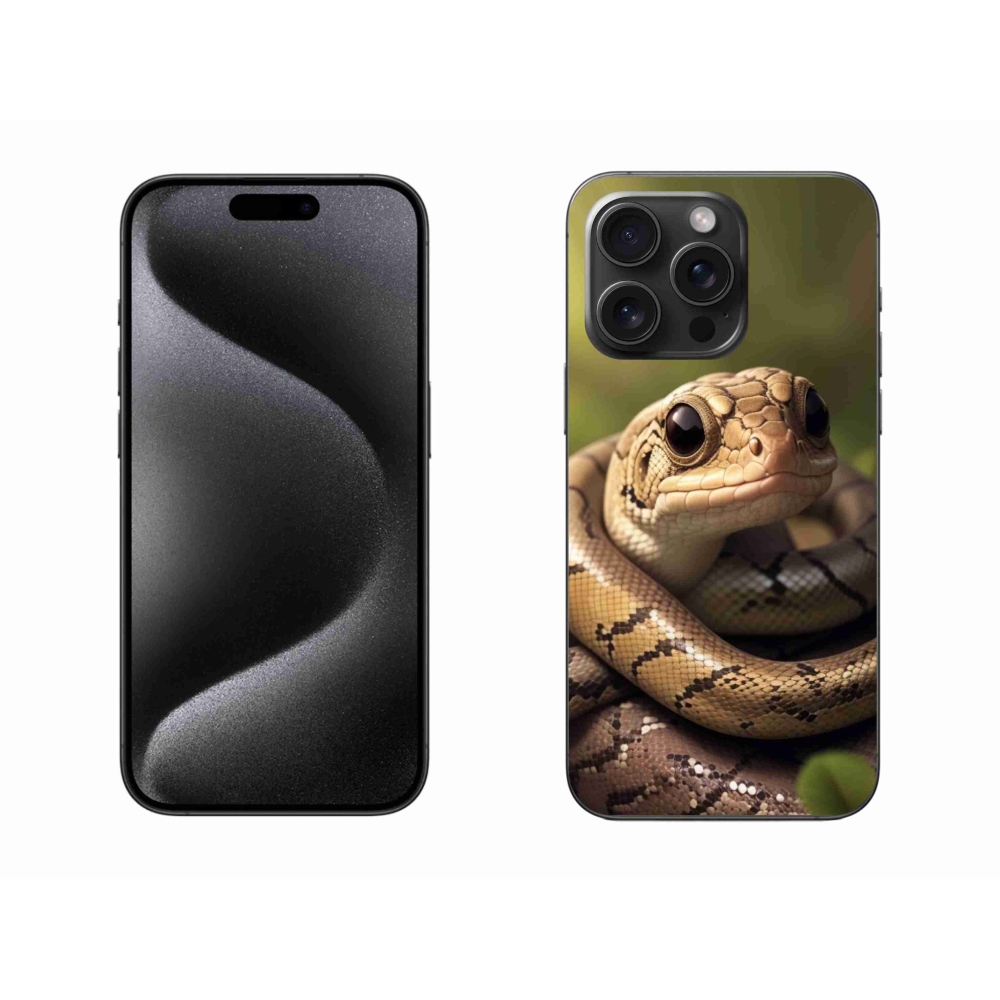 Zselés borítás mmCase iPhone 15 Pro Max készülékhez - kígyó 1