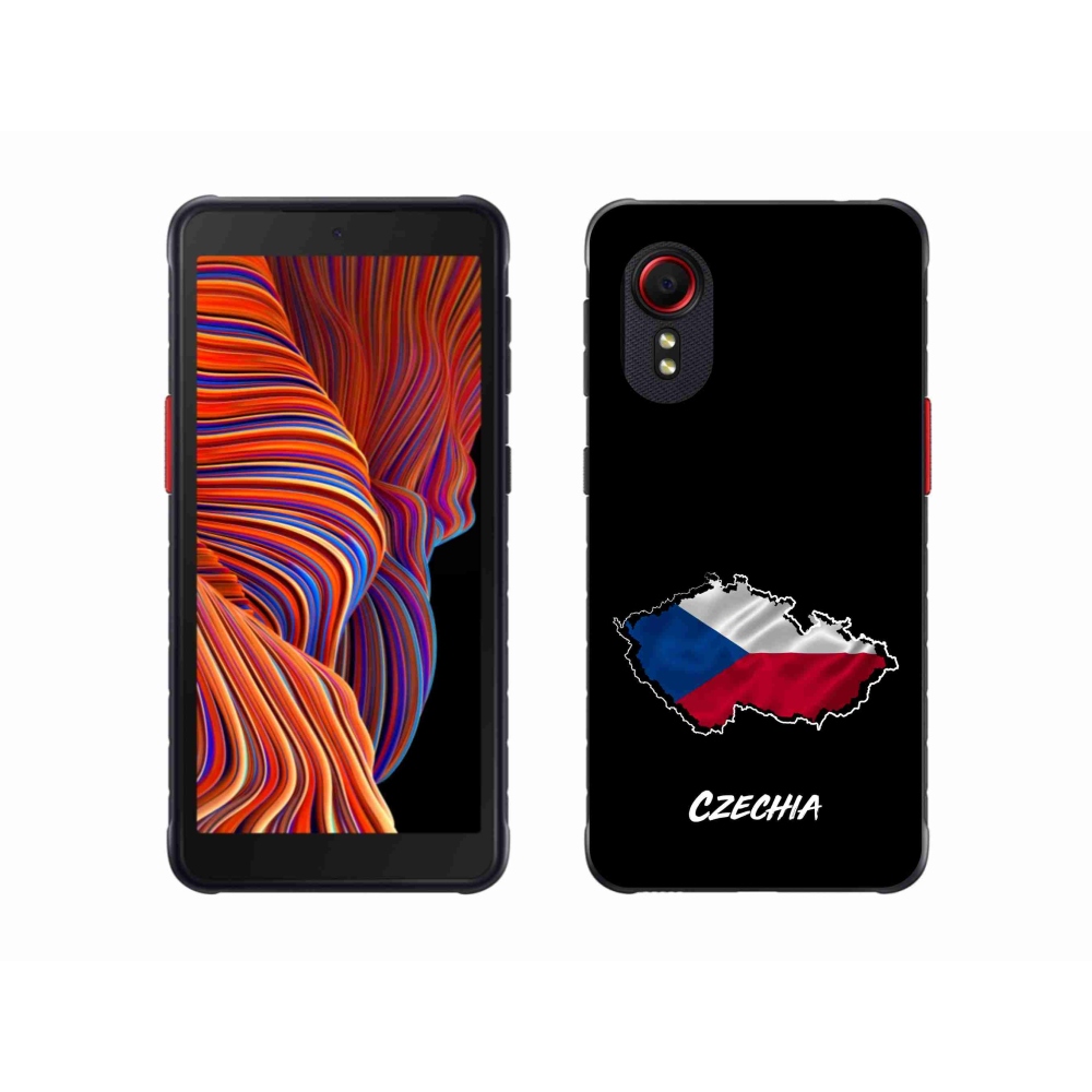 Gél borítás mmCase Samsung Galaxy Xcover 5 - Csehország fekete háttérrel