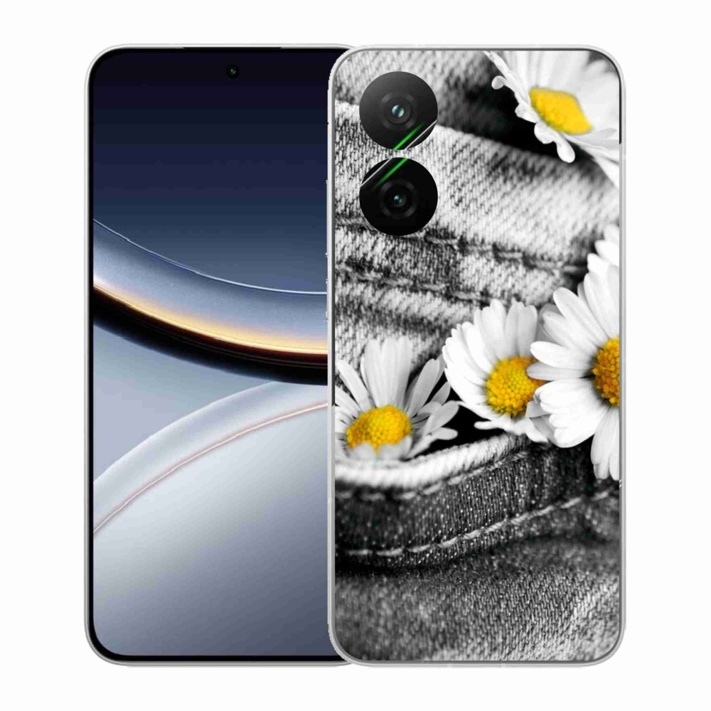 Gél borítás mmCase a Xiaomi Poco F7 5G-hez - margaréták