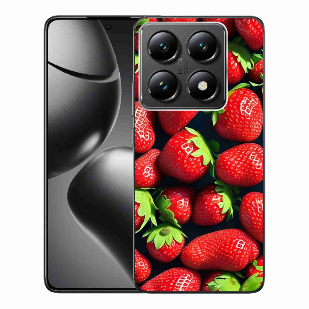 Gél borítás mmCase a Xiaomi 14T Pro számára - eper