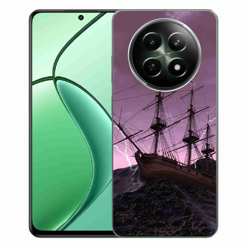 Zselés borítás mmCase a Realme 12 5G/12x 5G számára - hajó a viharban