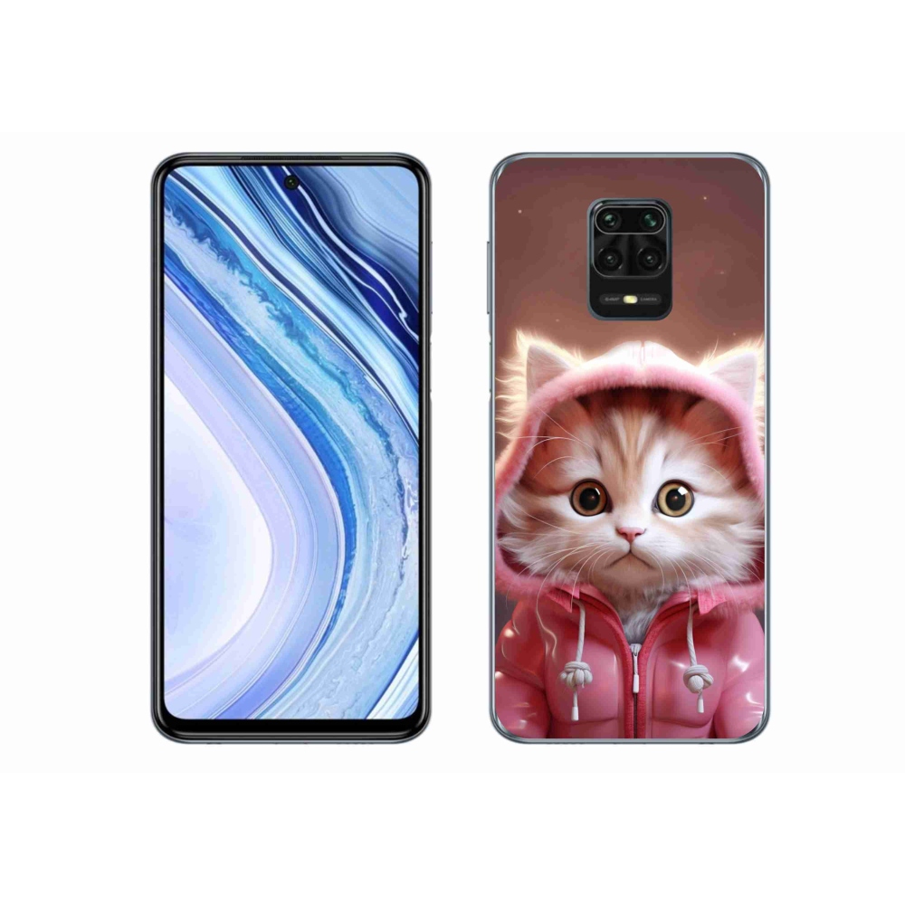 Gél borítás mmCase a Xiaomi Redmi Note 9 Pro számára - aranyos cica 3