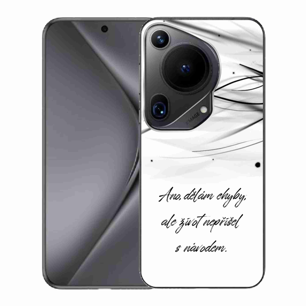 Gél borító mmCase a Huawei Pura 70 Ultra - idézem fehér háttérrel