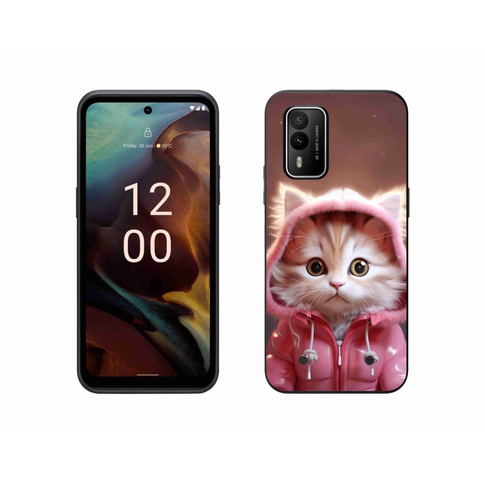 Gél borító mmCase a Nokia XR21 készülékhez - aranyos cica 3