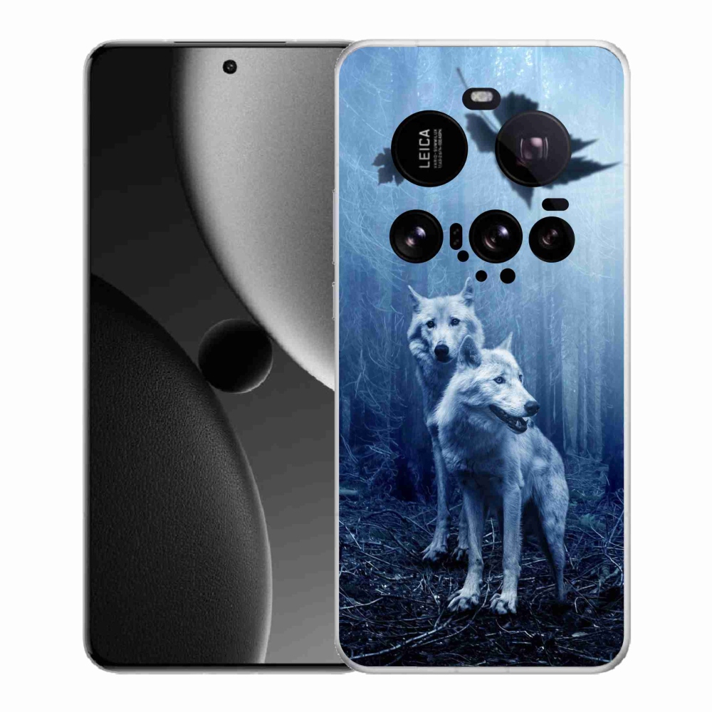 Gél borítás mmCase a Xiaomi 15 Ultra számára - farkasok az erdőben