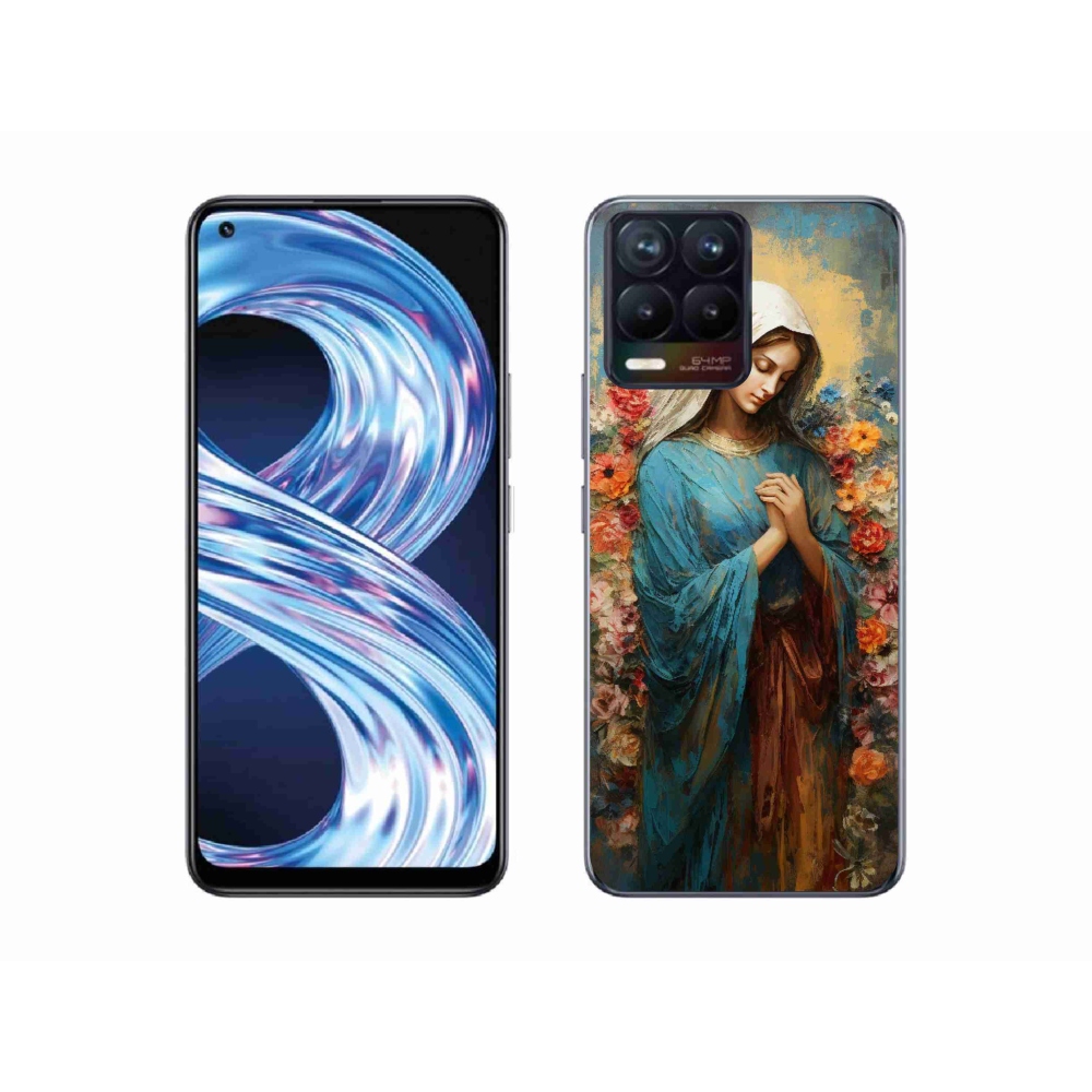 Gél borítás mmCase a Realme 8 4G-n - szent nő