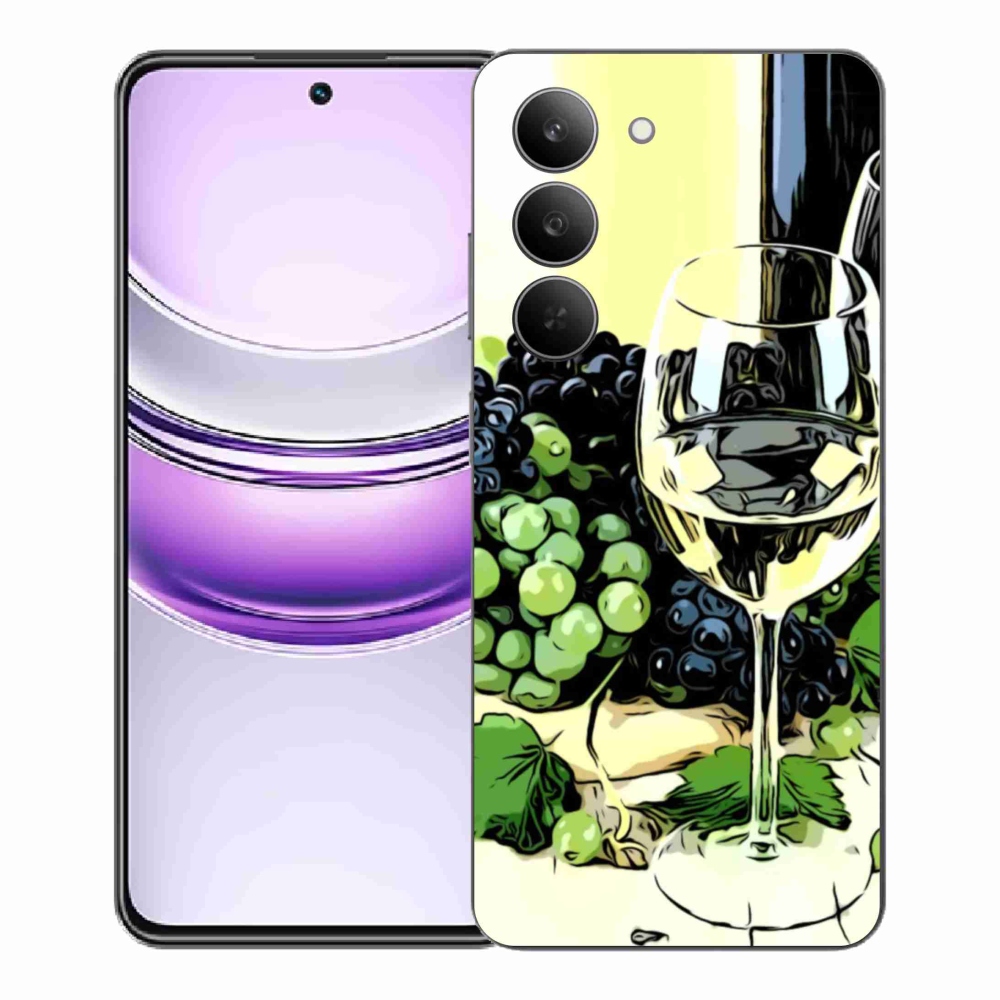 Zselés borítás mmCase a Realme 14x 5G készülékhez - borospohár