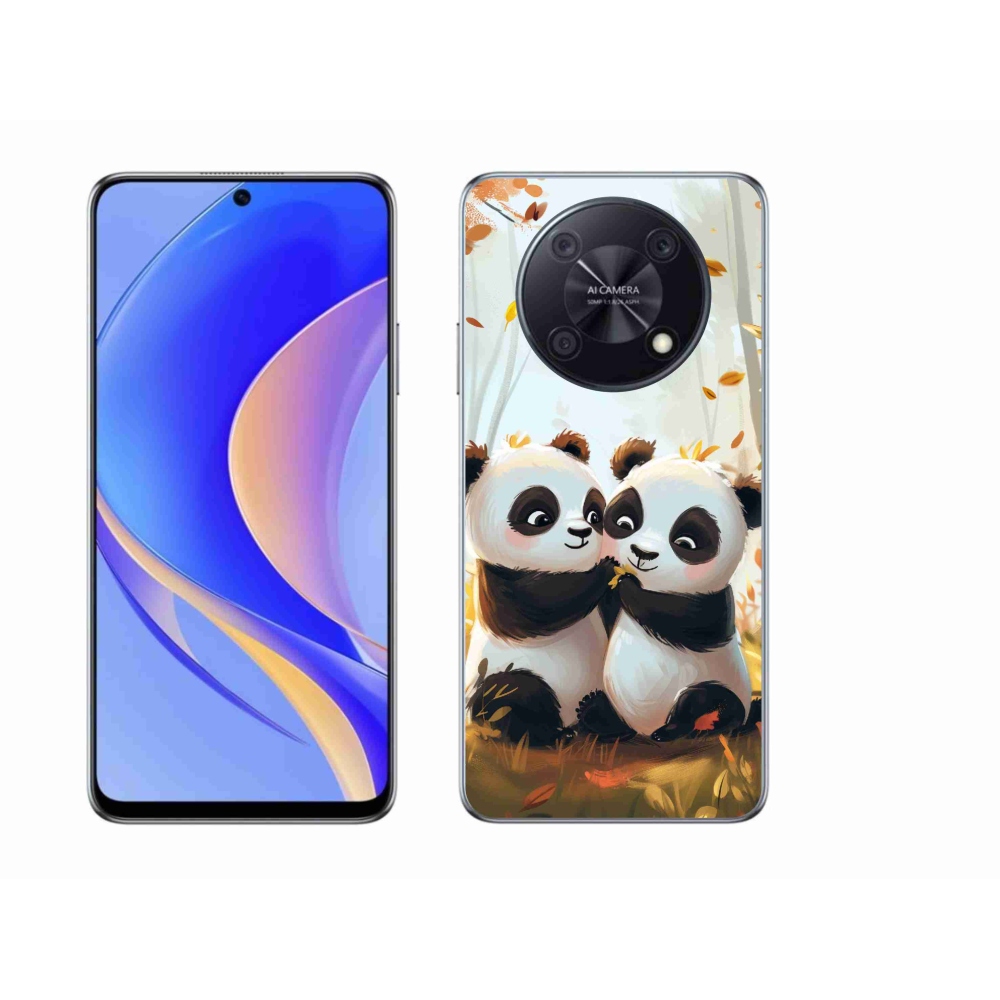 Gél borítás mmCase a Huawei Nova Y90 készülékhez - pandák