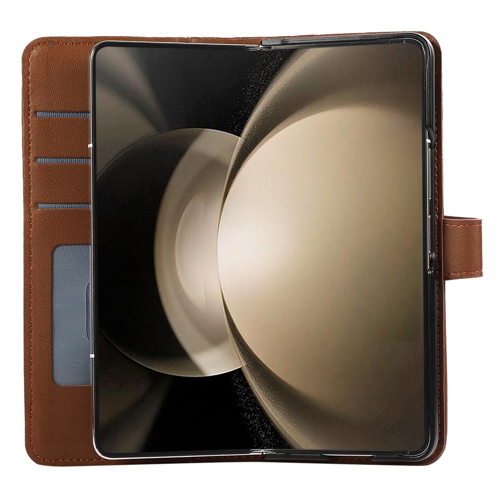 Gridy könyvtáska Samsung Galaxy Z Fold7 5G - barna színben