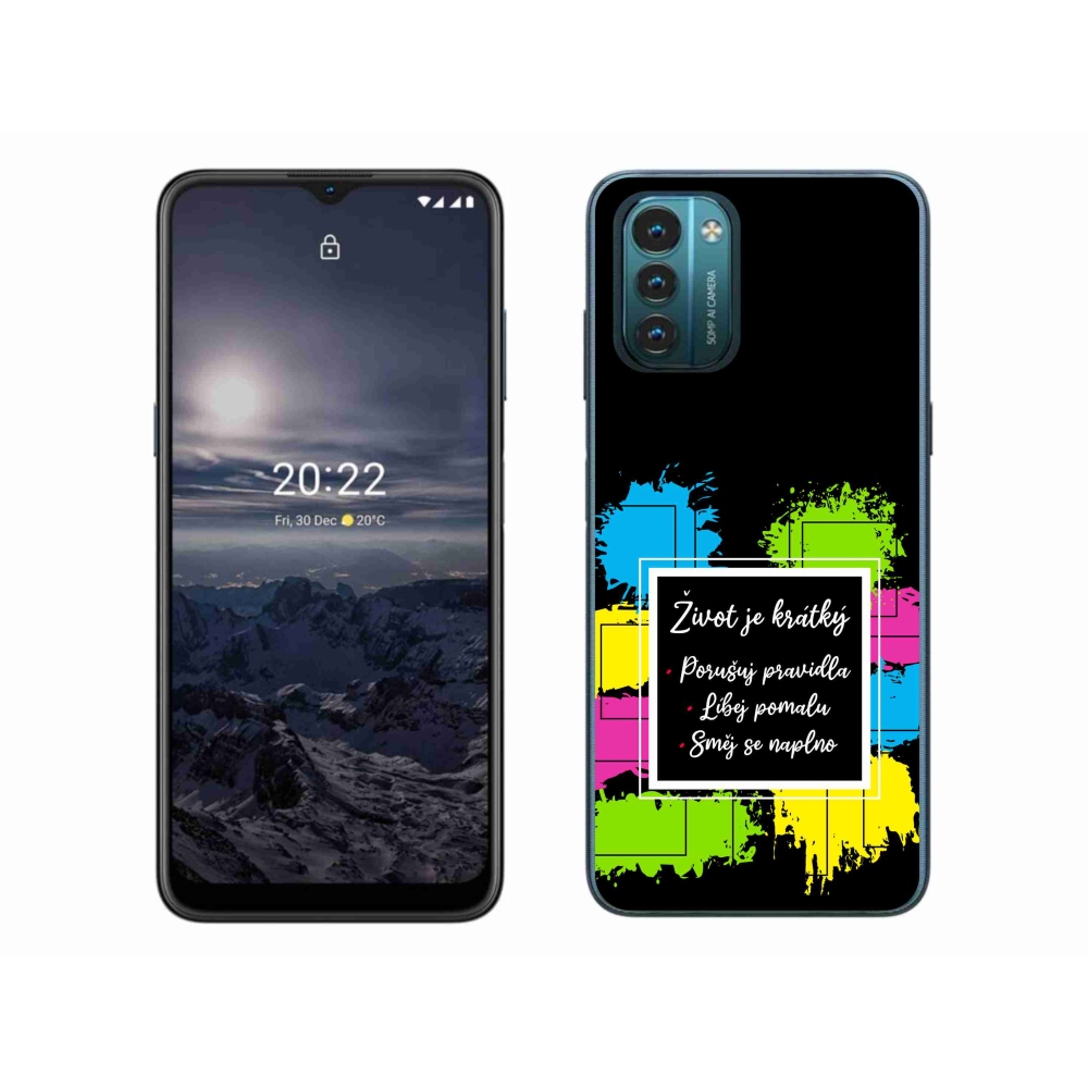 Zselés borítás mmCase a Nokia G11/G21 készülékhez - idézem 5 fekete háttér