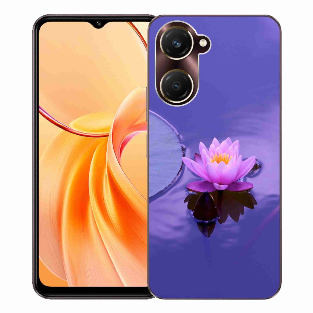 Gél borító mmCase a Vivo Y28s 5G-hez - virág a felületen