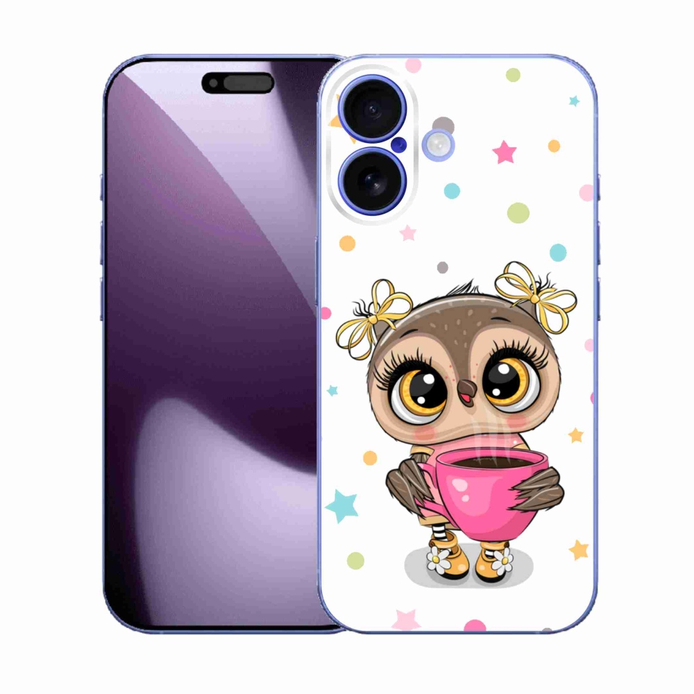 Zselés borítás mmCase iPhone 17 készülékhez - rajzfilm bagoly