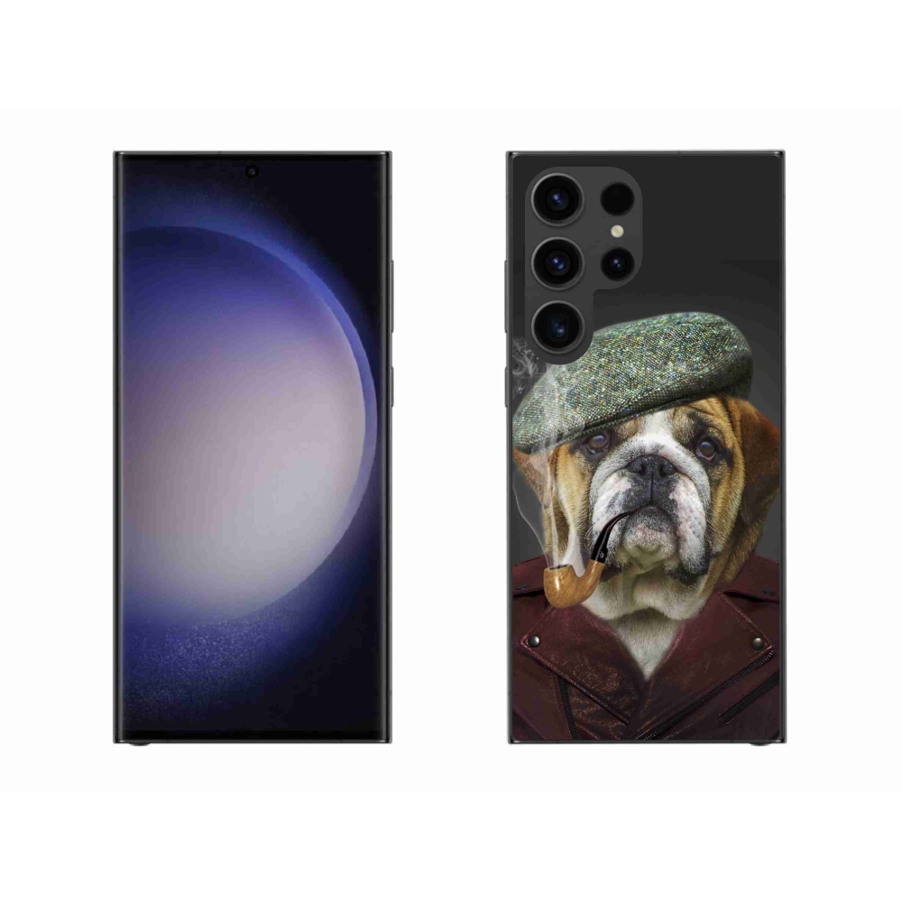 Gél borítás mmCase Samsung Galaxy S23 Ultra 5G - kutya csővel