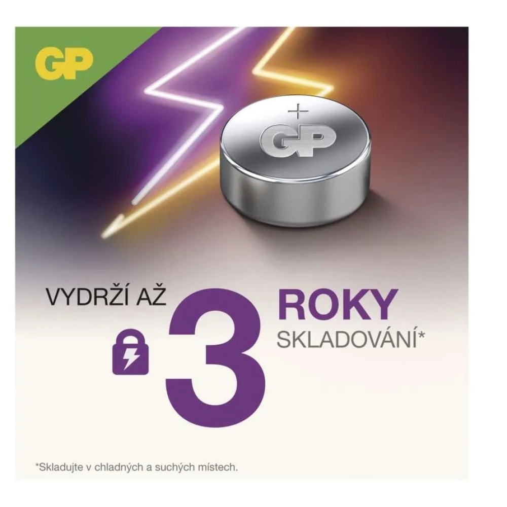 GP A76F alkalikus gombelem (LR44)