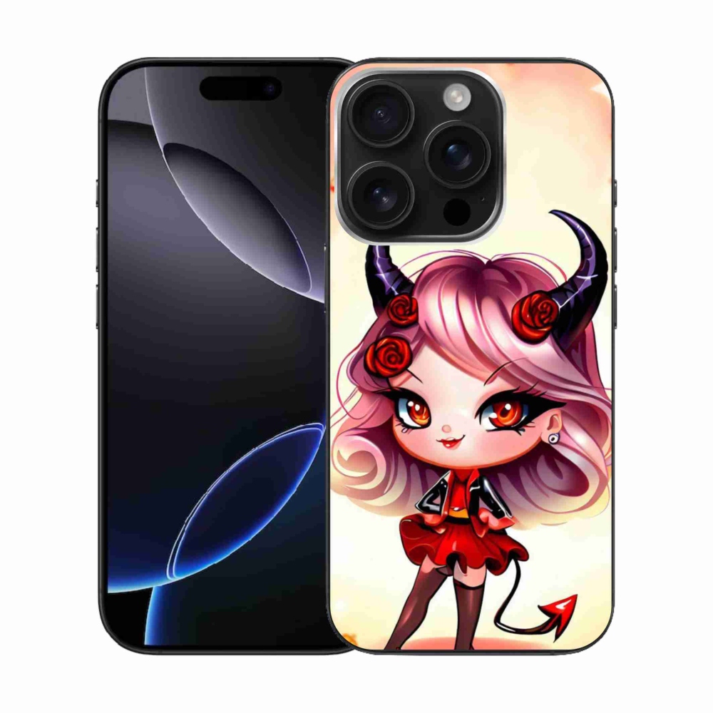Zselés borítás mmCase iPhone 16 Pro készülékhez - rajzfilm ördög