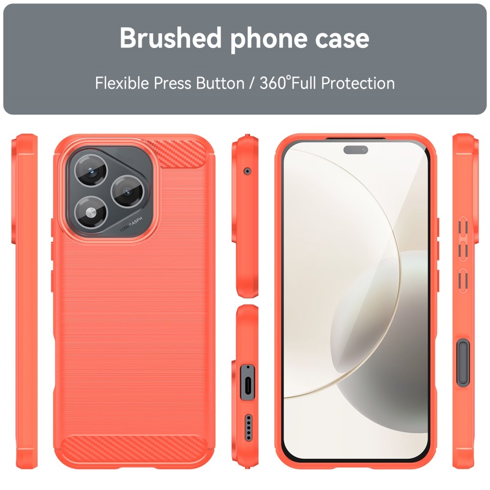 Szénálló zselés tok a Honor 400 Lite-hoz - piros