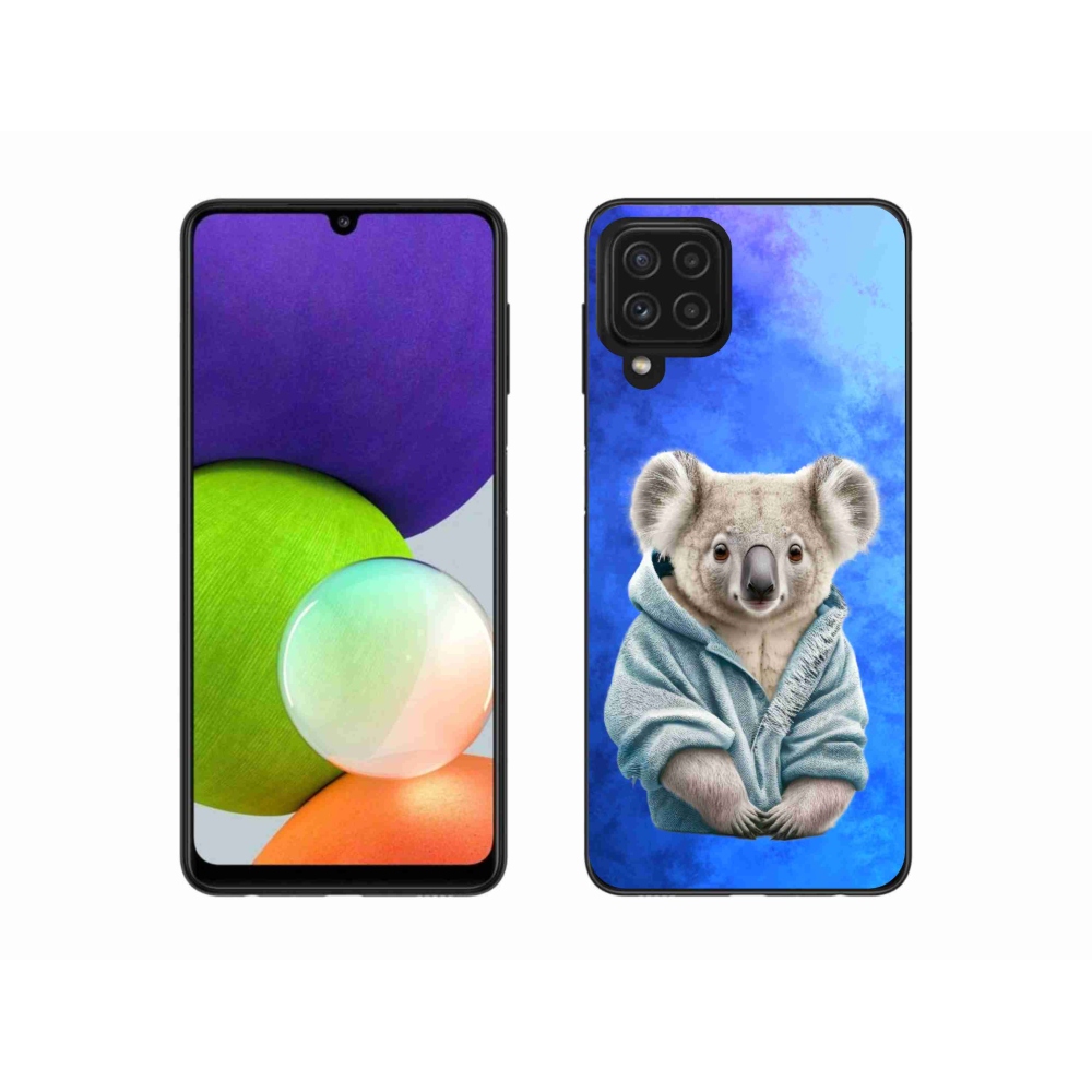 Zselés borítás mmCase Samsung Galaxy A22 4G - koala pulóverben