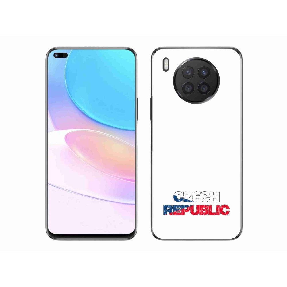 Gél borító mmCase a Huawei Nova 8i - Csehország fehér háttérrel