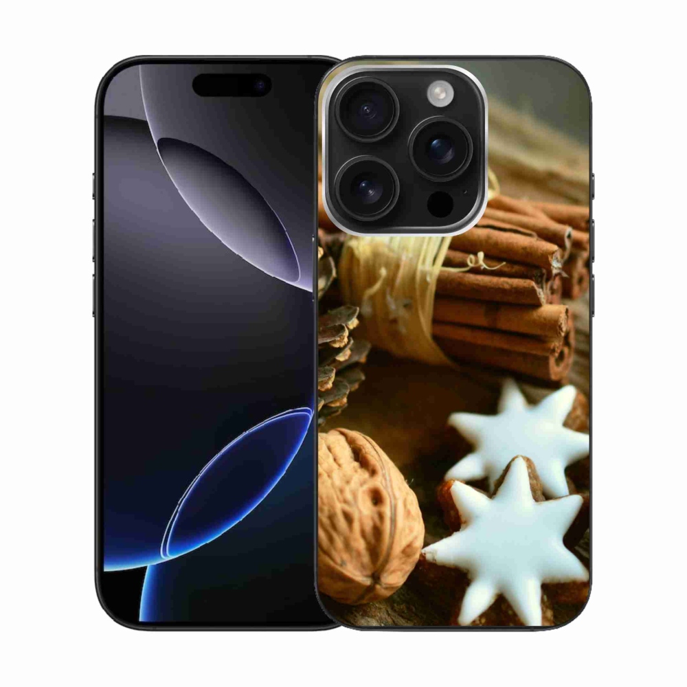 Gél borítás mmCase iPhone 16 Pro készülékhez - fahéj és mézeskalács