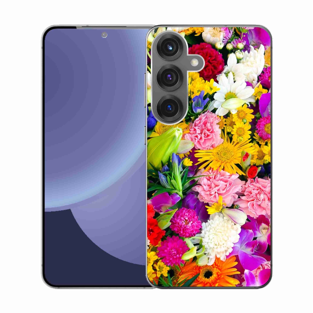 Gél borítás mmCase Samsung Galaxy S25 - virágok 12